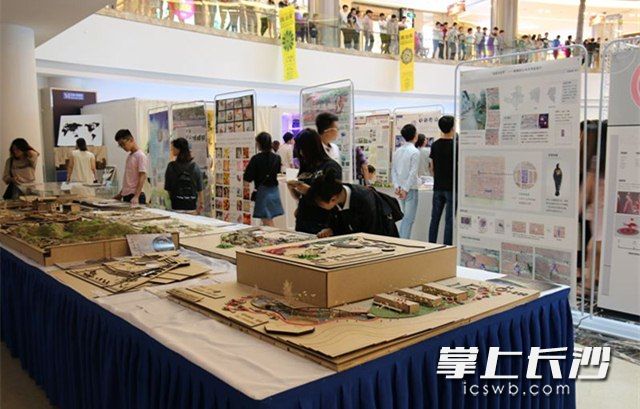 此次毕业设计作品展将持续一周的展览时间。 图片均为长沙晚报通讯员 巢进文 摄